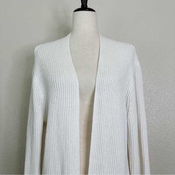 Madewell Nolan Open Front Ribbed Knit Women's Cardigan, Sz Large - Picture 3 of 13